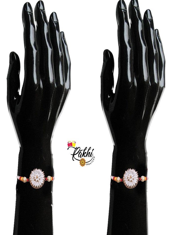 Case Creation kaju katli sweet rakhi Bracelet Rakhi For Bracelet Lover Cool Bro Rakhi -Combo of 4 Rakhi's Rakhi Kids Edition Designer Rakhi Combo/giveaways Pack/Rakhi for Kids/Fancy Design Rakhi - Image 2